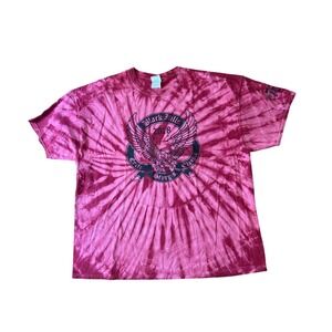 Colortone Sturgis 2018 Motorcycle Rally T-Shirt Mens Pink Tie Dye Biker SIZE 2XL